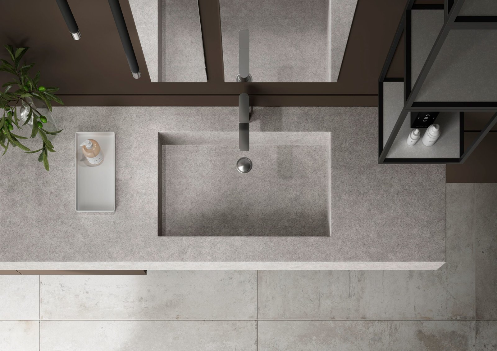 Salle de bain sur mesure avec meuble vasque en bois