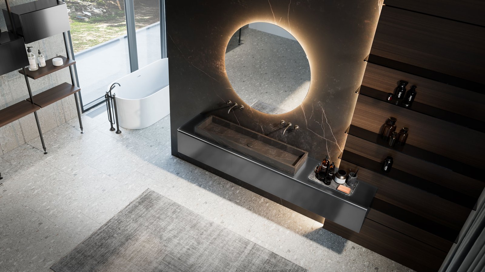 Aménagement salle de bain contemporaine